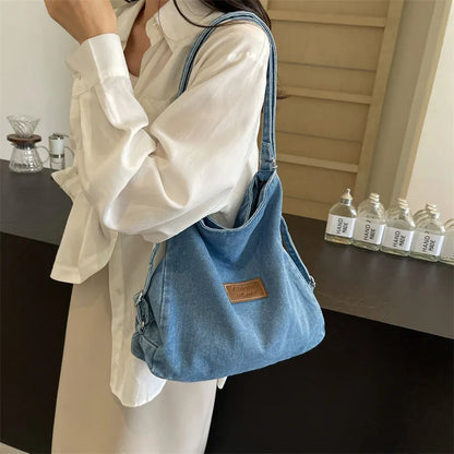 Stylish Adjustable Denim Shoulder Bag