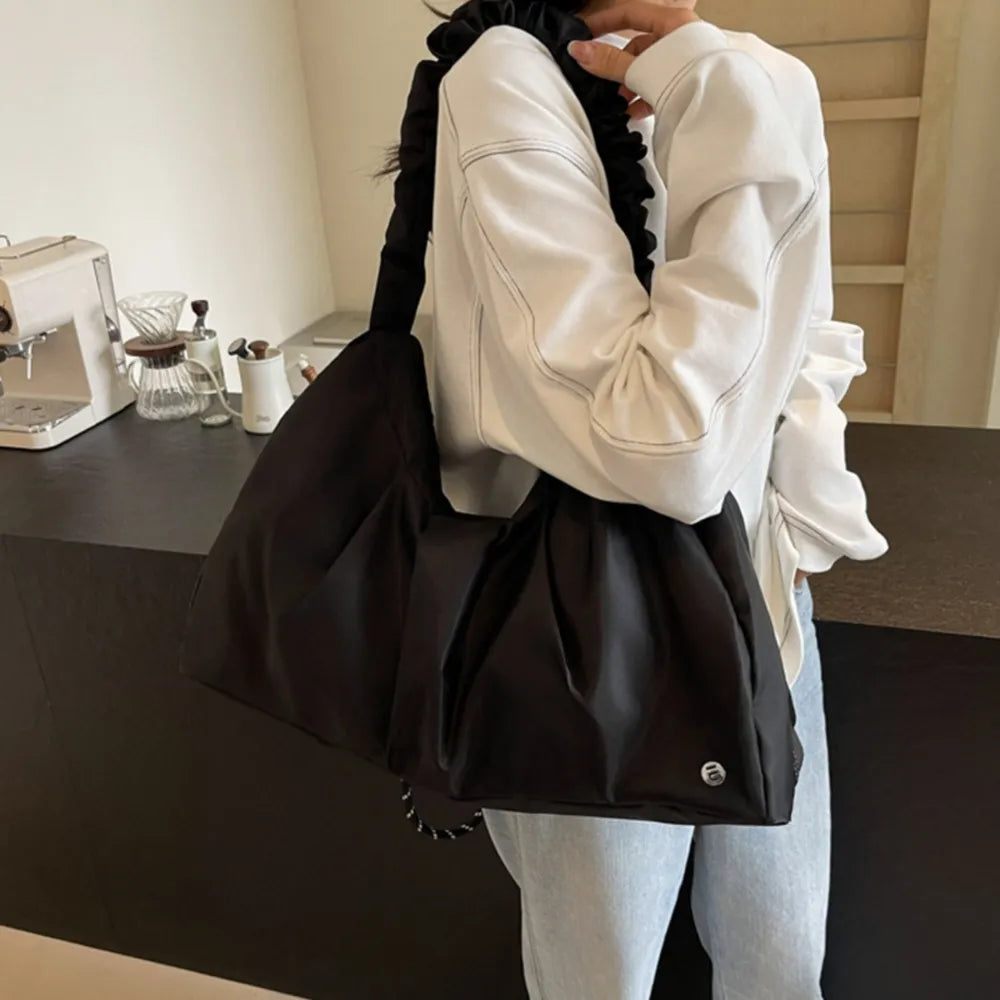 Stylish Ruched Large Tote Bag for Everyday Use