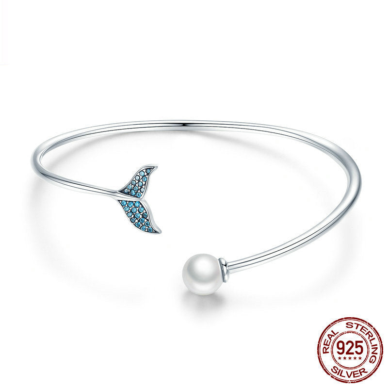 S925 Silver Bracelet - Mermaid Tears
