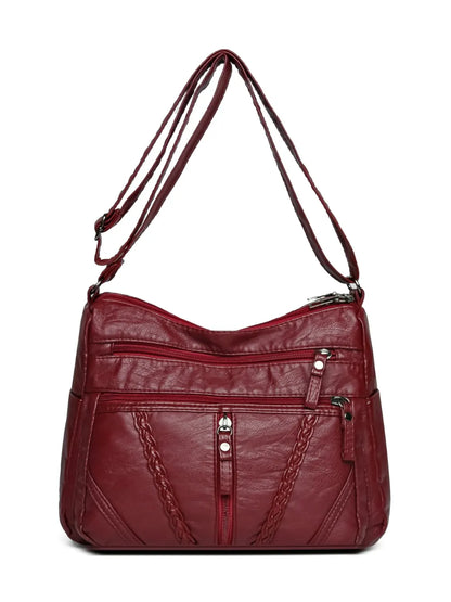 Stylish Adjustable PU Leather Shoulder Bag