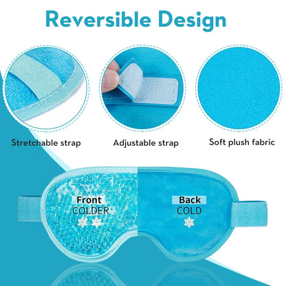 Cooling Gel Bead Eye Mask – Reusable Hot &amp; Cold Compress