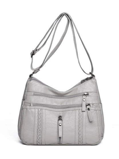 Stylish PU Leather Adjustable Shoulder Bag