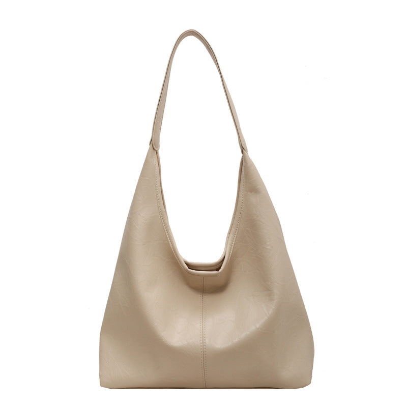 Vintage Wine Red Soft PU Leather Tote Bag