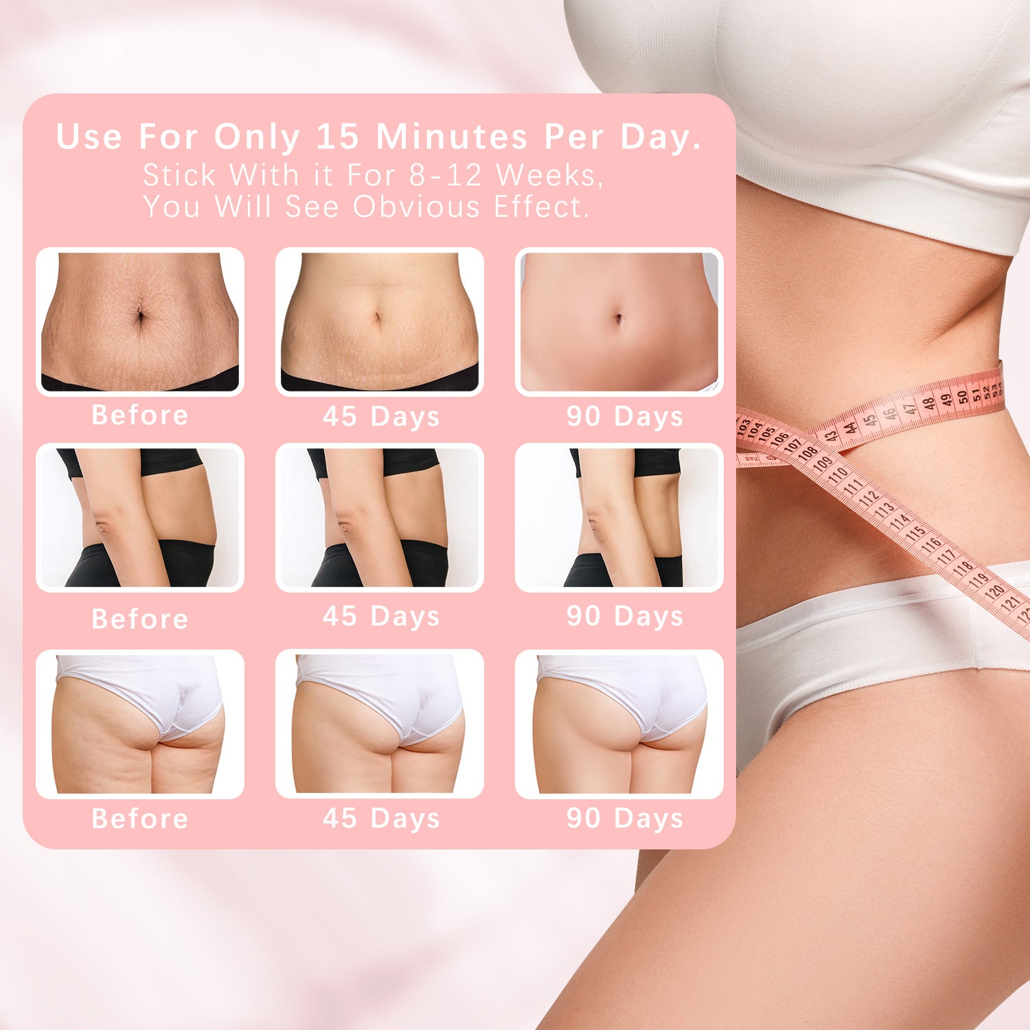 EMS Microcurrent Body Slimming &amp; Hip Lifting Device (2nd Gen RF)
