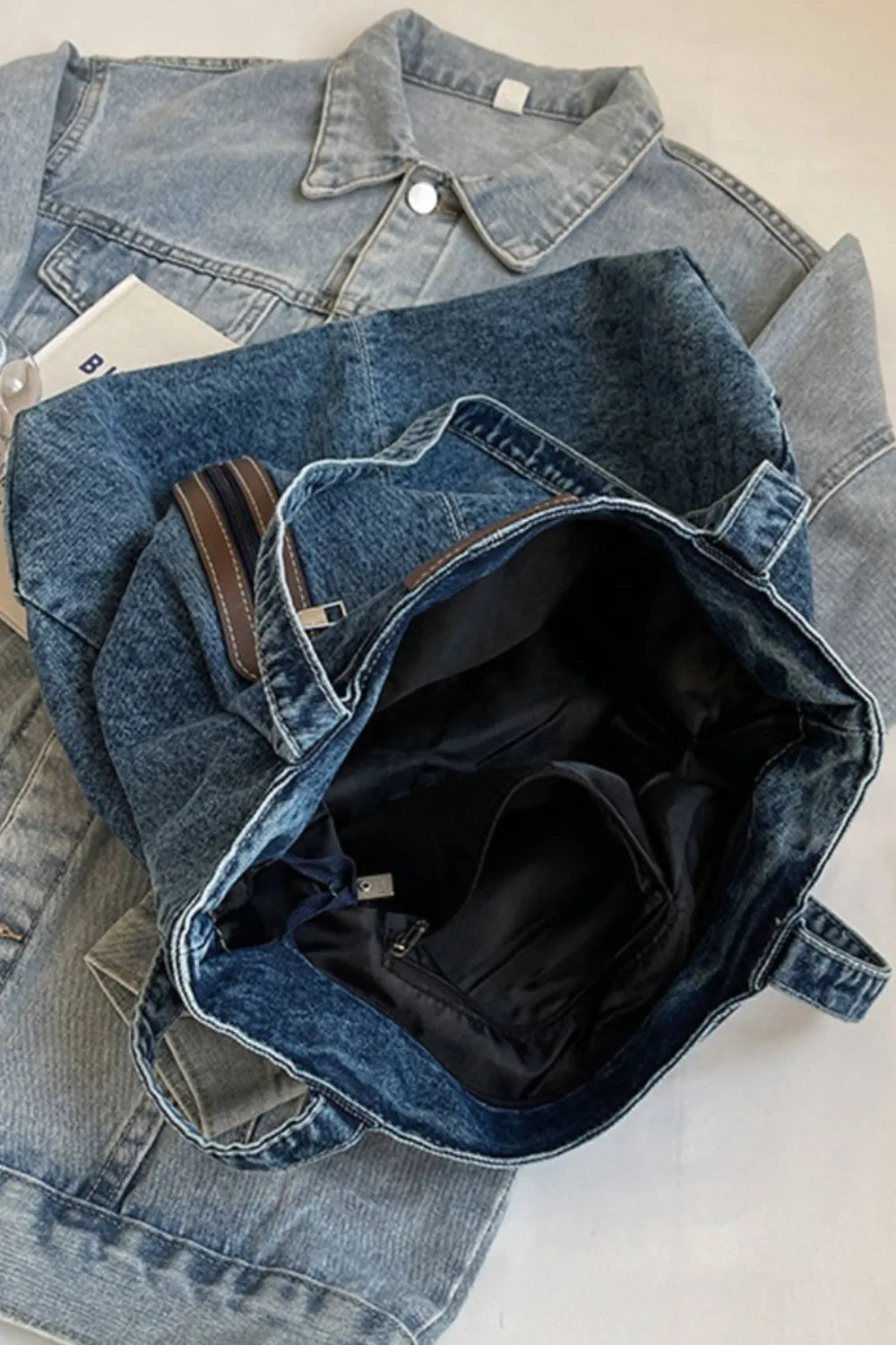 Stylish Medium Denim Tote for Everyday Use
