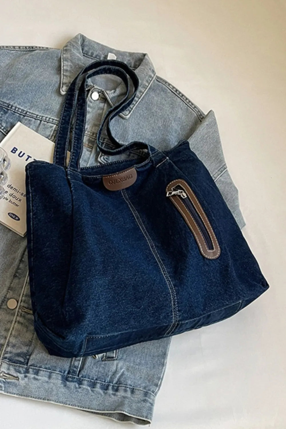 Stylish Medium Denim Tote for Everyday Use