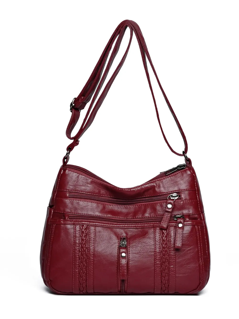 Stylish PU Leather Adjustable Shoulder Bag