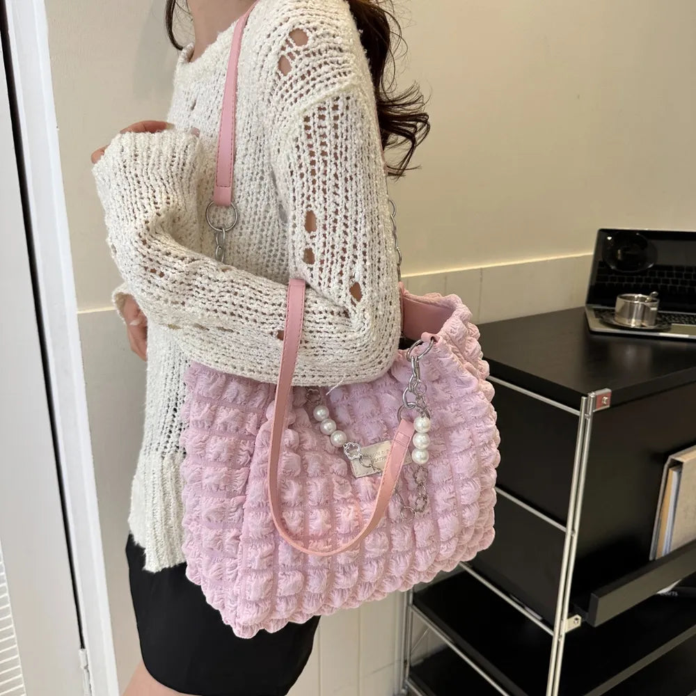Bubble Textured Tote Bag for Everyday Use
