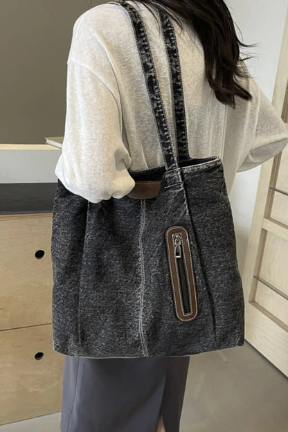 Stylish Medium Denim Tote for Everyday Use