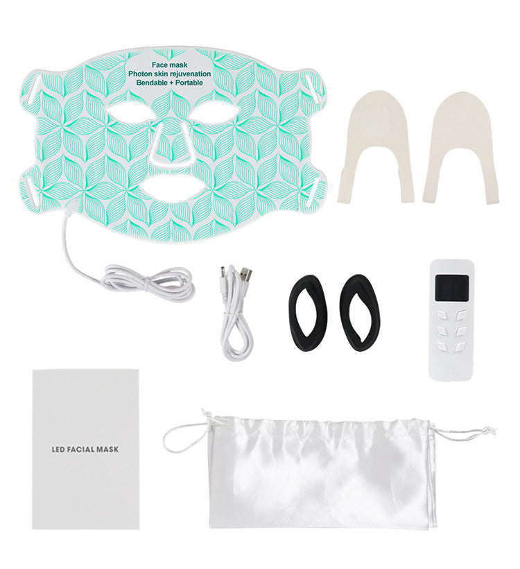 LED Photon Therapy Silicone Facial Mask – 8 Color Spectrum
