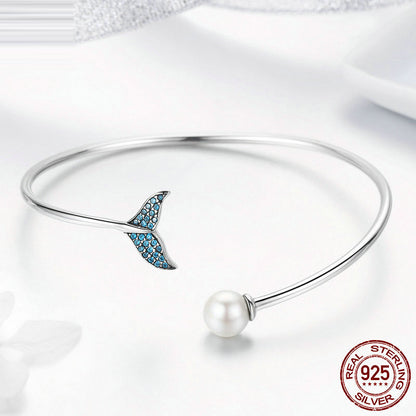 S925 Silver Bracelet - Mermaid Tears