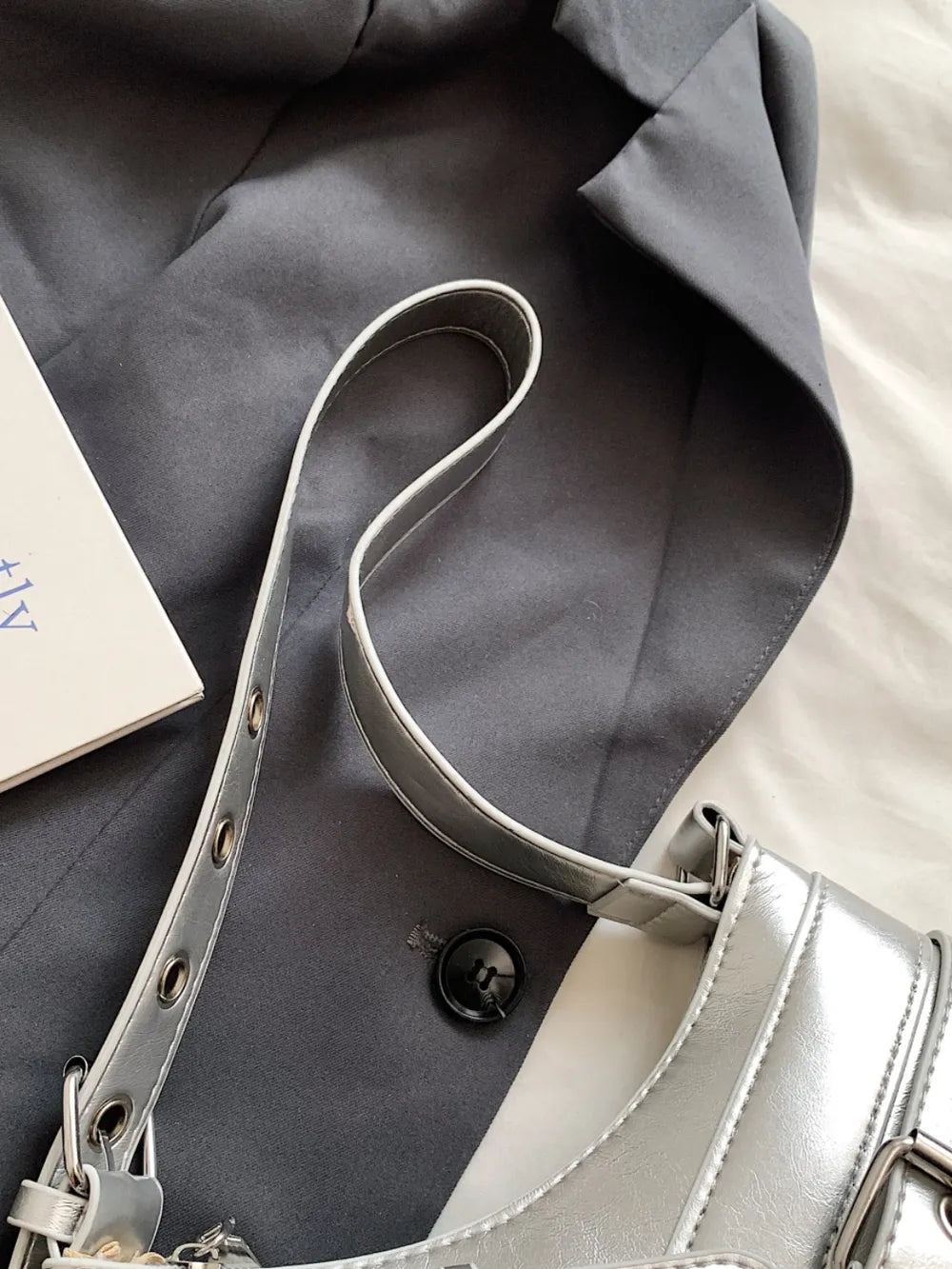 Chic PU Leather Buckle Shoulder Bag