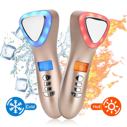 Ultrasonic Cryotherapy &amp; LED Hot-Cold Facial Massager