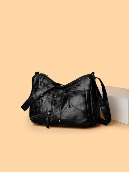 Stylish Adjustable PU Leather Shoulder Bag