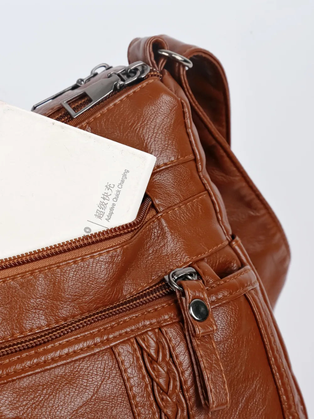 Stylish PU Leather Adjustable Shoulder Bag