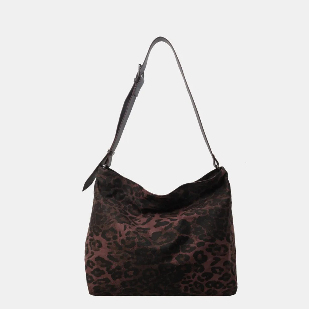 Leopard Print Tote with Adjustable Straps