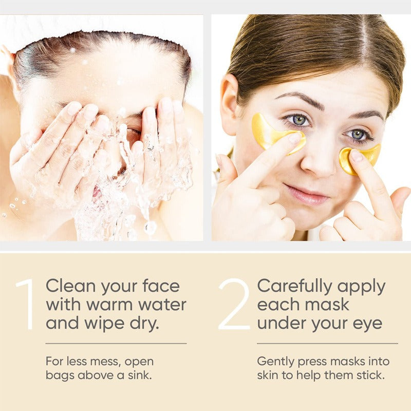 Gold Eye Mask – Anti-Puffiness, Moisturizing &amp; Anti-Aging Patches