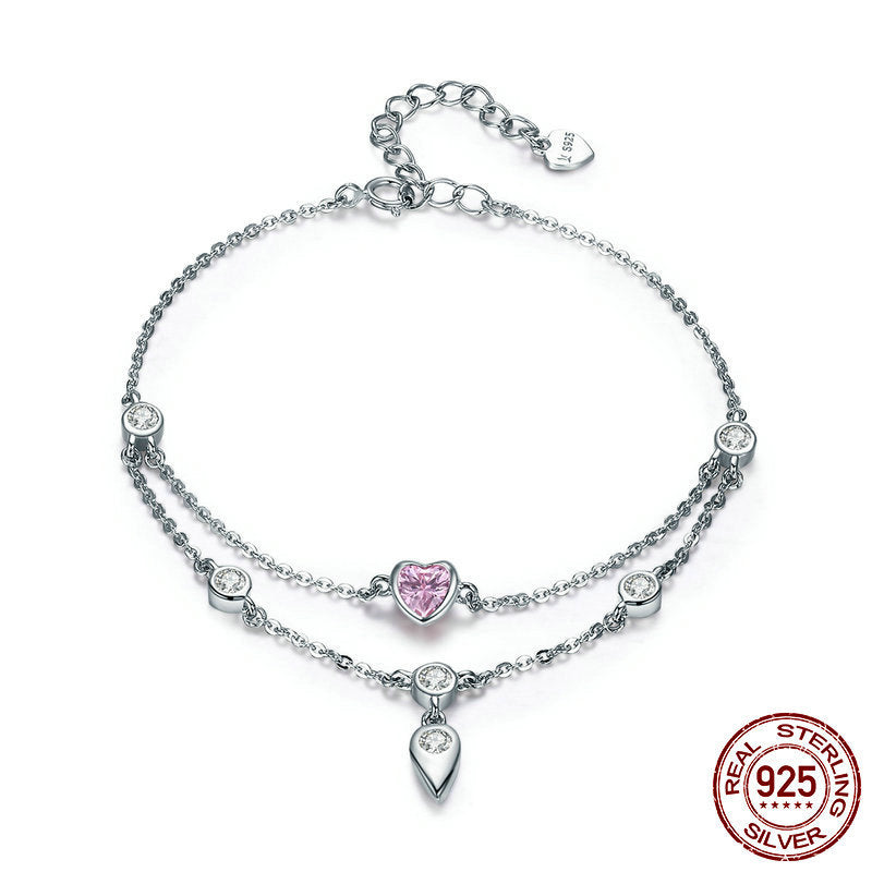 S925 Silver Bracelet - Elegant Sweetheart