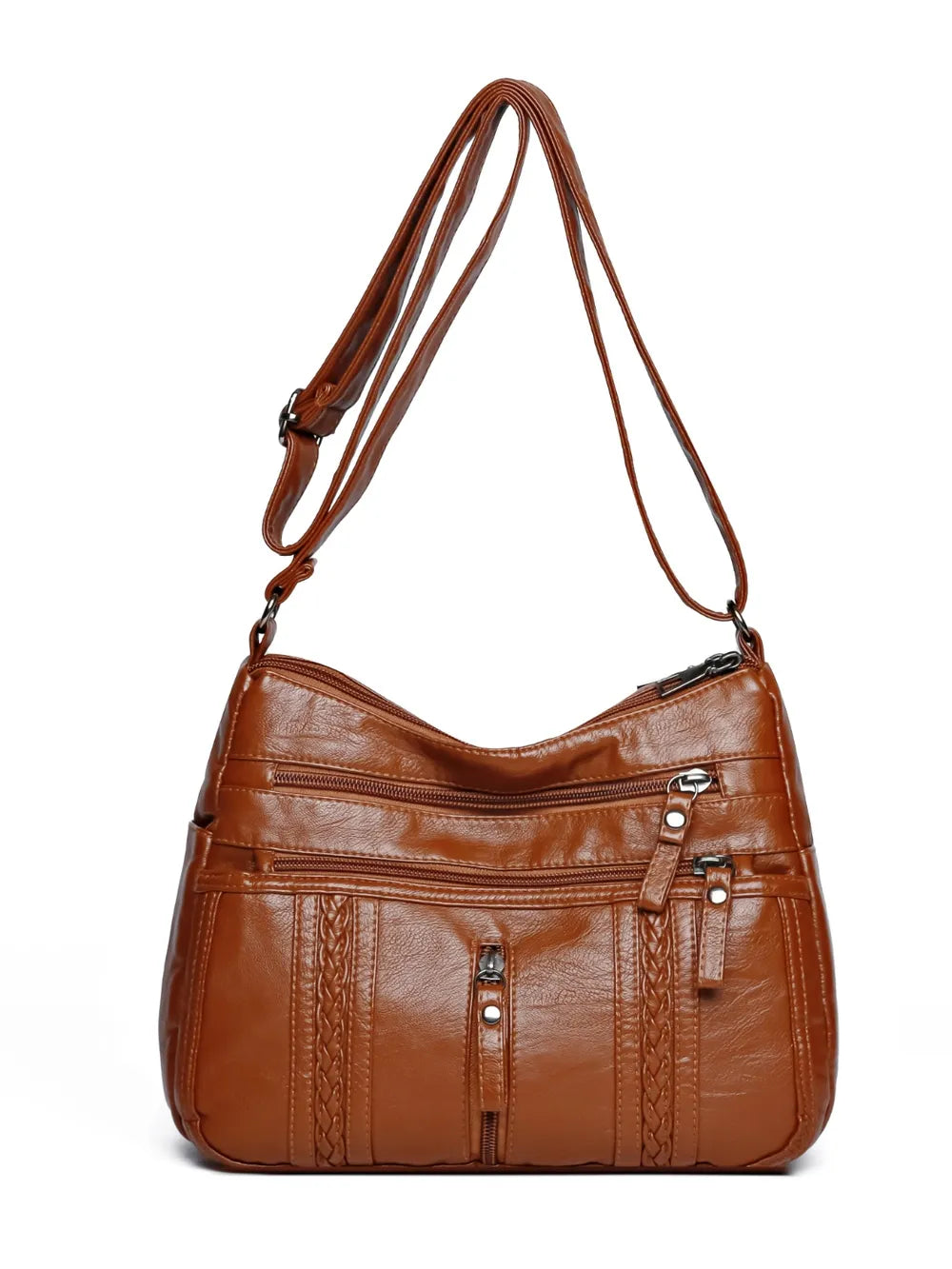 Stylish PU Leather Adjustable Shoulder Bag