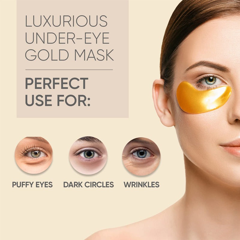 Gold Eye Mask – Anti-Puffiness, Moisturizing &amp; Anti-Aging Patches