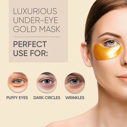 Gold Eye Mask – Anti-Puffiness, Moisturizing &amp; Anti-Aging Patches