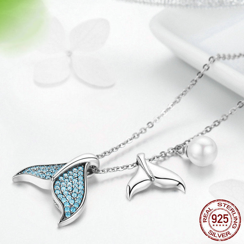 S925 Silver Necklace - Mermaid Tears