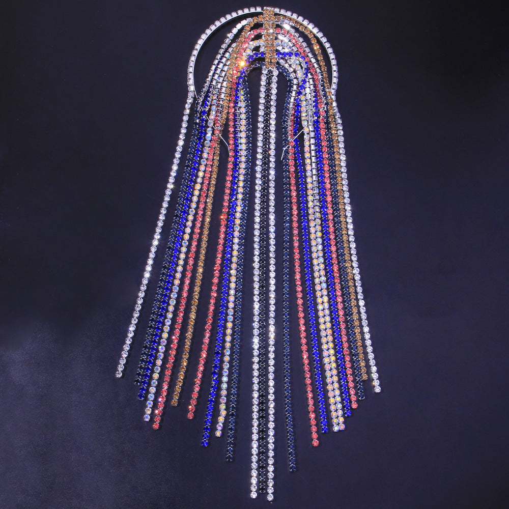 Rhinestone Tassel Headpiece – Ins Style Women’s Hair Accessory ✨