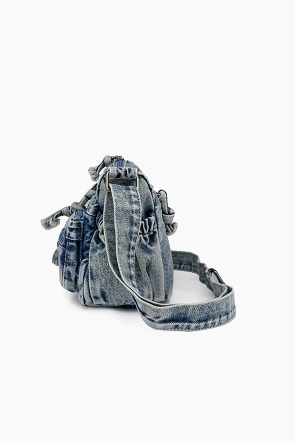 Adjustable Denim Crossbody Bag for Everyday Use