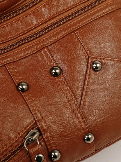 Stylish Adjustable PU Leather Shoulder Bag