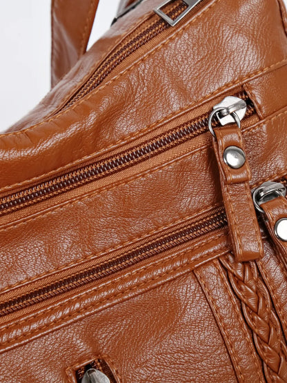 Stylish PU Leather Adjustable Shoulder Bag