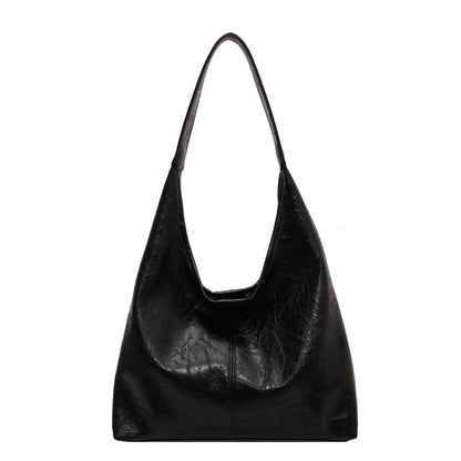 Vintage Wine Red Soft PU Leather Tote Bag